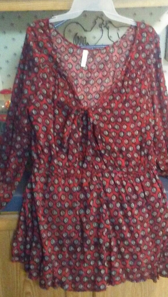 NWOT Xhilaration rusty red romper SIZE XXL